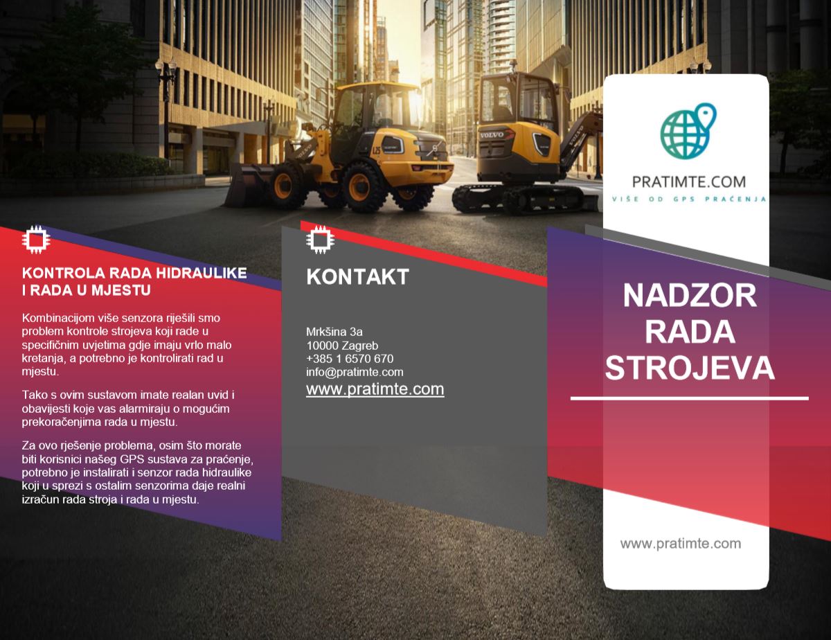 Nadzor rada strojeva pratimte